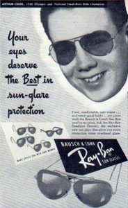 History of Ray ban 1937 Optometrist Optical Shop