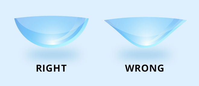 wear contact lens