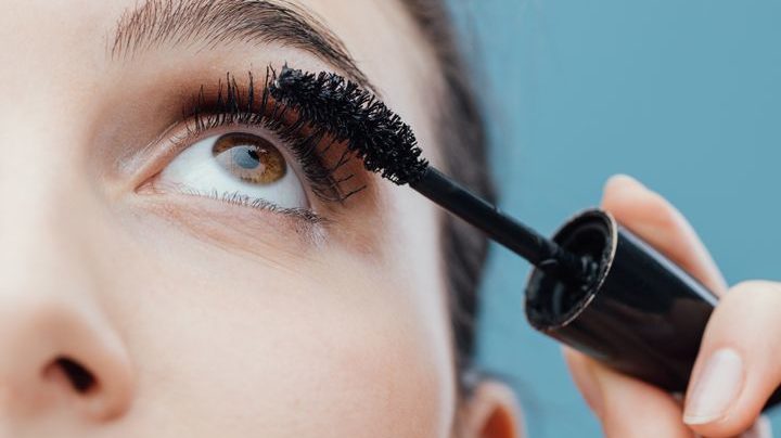 contact lens and mascara