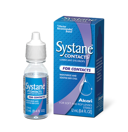 lubricating eyedrop contact lens