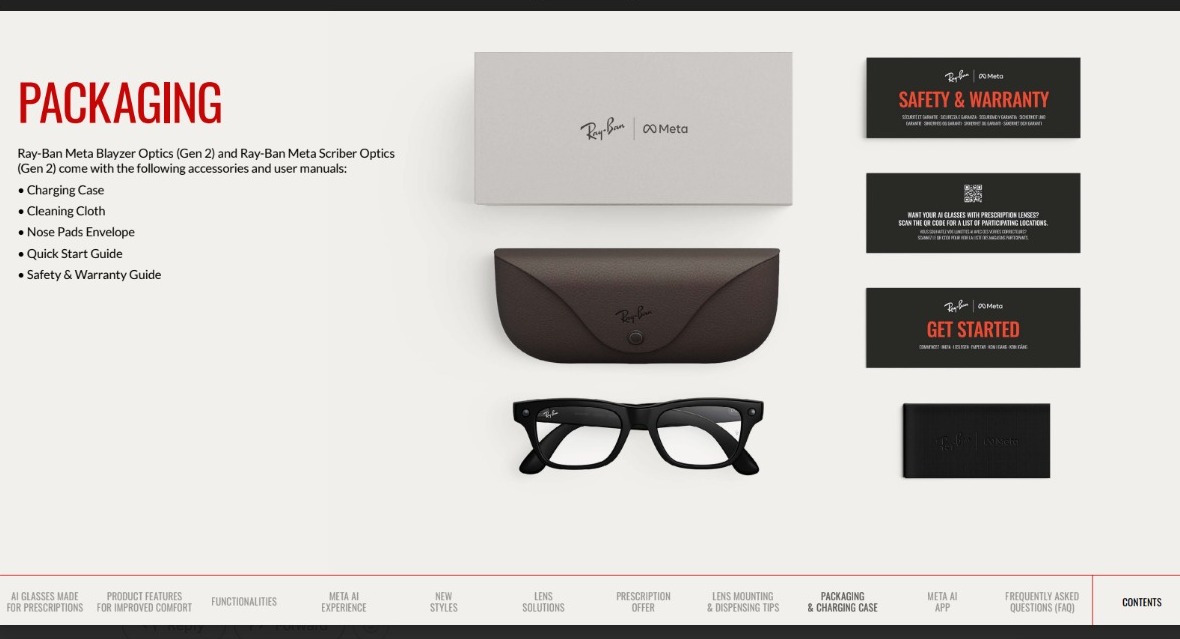 Ray-Ban Meta Blayzer Optics (Regular Large) Scriber Optics whats included